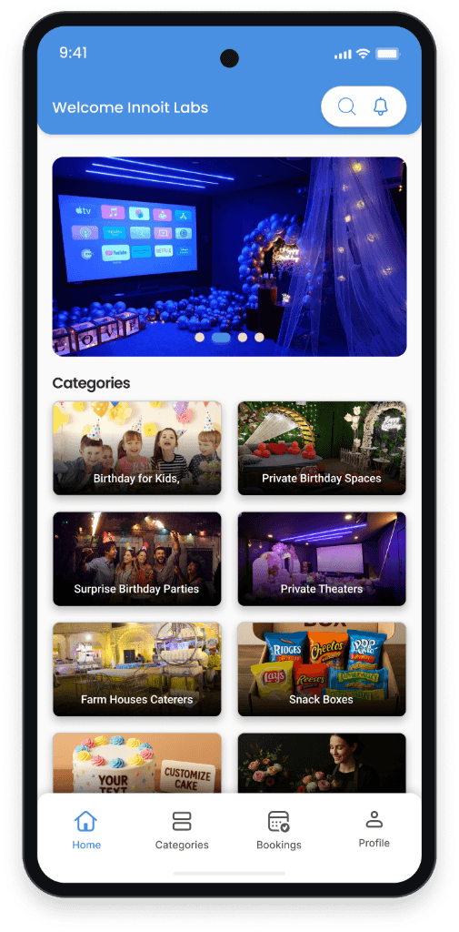 KraftMyEvent Vendor Home Interface