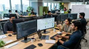 Full Stack Java Development Company in Hyderabad — Innoit Labs team building an enterprise Java application
