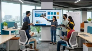 Web Design Company in Hyderabad — Innoit Labs team designing a custom website layout